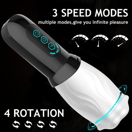 Rotating Vibrating Masturbator for Man Penis Glans Training Massager Male Masturbation Vibrators Erotic Orgasm Sex Toys for Men