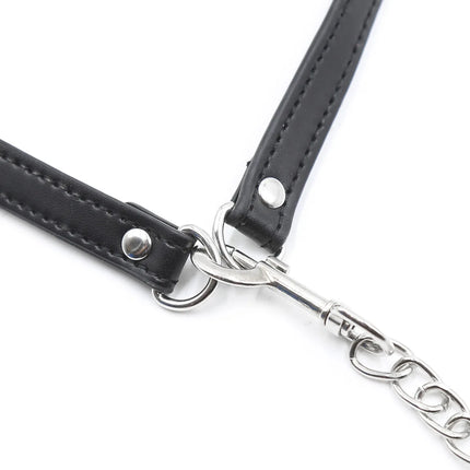 Bdsm Bondage Silicone Dog Bone Ball Gag,Leash Chain Attached,Puppy Play Mouth Stuffed Stick Restraint Gag Slave Roleplay Sex Toy