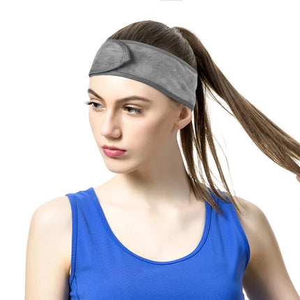 50pcs Customize Logo Spa Facial Hairband Terry Cloth Head Band Stretch Towel Color Washable Facial Good Spa Headband Makeup