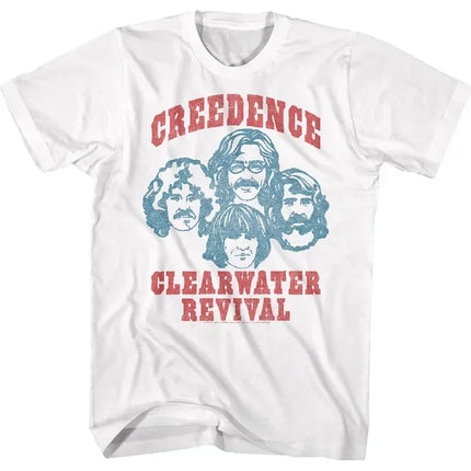 Short Sleeve Creedence Clearwater Revival Bikers Oversize T Shirt Funny Men Women T-shirt Cotton Streetwear Tops Tee Clothing