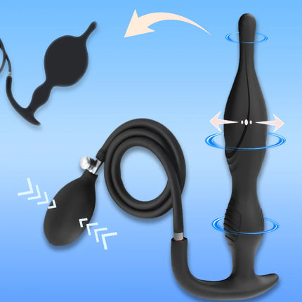 Silicone Inflatable Butt Plug Removable Pump for Anal Stretch Large Anal Plug Anal Trainer Anal Dildo Buttplugs Anal Sex Toys