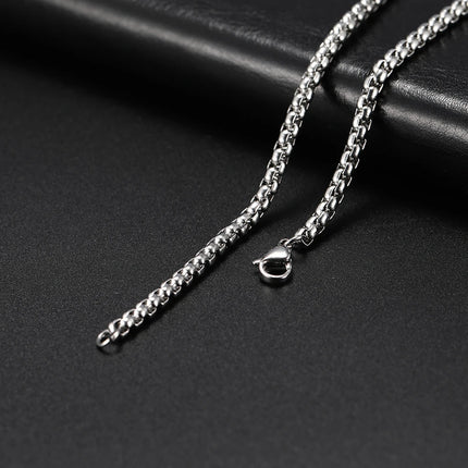 My Shape 3mm-10mm Cuban Chain Stainless Steel Necklaces for Men Male Chains Figaro Box Chain Choker Punk Jewelry 45cm 50cm 60cm