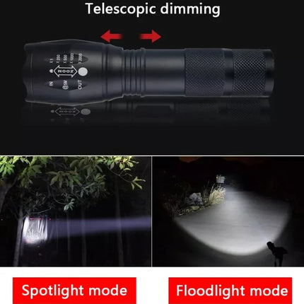 2 IN 1 UV Flashlight Purple White Dual Light 395nm Ultraviolet Torch Zoom Flashlight Detection Lighting Lamp for Pet Stains