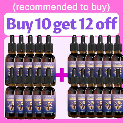 Hair Strengthening Black Essence - Balances Scalp Oil & Unclogs Follicles, Improves Hair Shine.