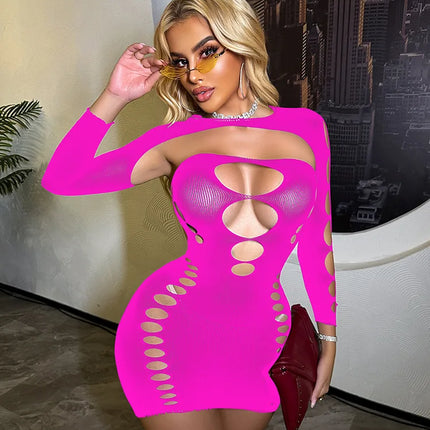 Hot Women's Plus Size Open Crotch Lingerie Bodysuit Sheer Fishnet Stockings Mesh Tights For Seductive Evening Wear bodysuit