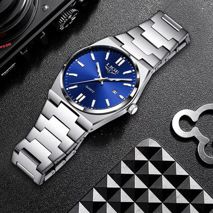 LIGE 2025 New Luxury Fashion Men's Watch Waterproof Luminous Date Quartz Watch Business Wristwatches Montre Pour Hommes Reloj