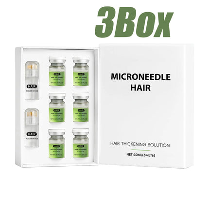 Hair Essential Care Serum Microneedle Roller Set Hair Follicle Care Nourishing Scalp Hair Care Hair Thicken Conditioner Essence