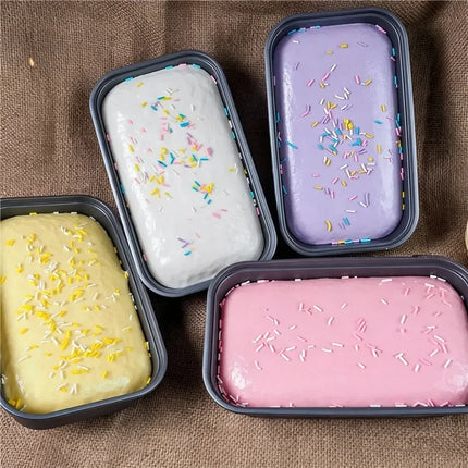 Jumbo Box Cake Squishy Scented Slow Rising Simulation Sprinkle Cake Soft Squeeze Toy Stress Relief Fidget Sensory Toy For Adults