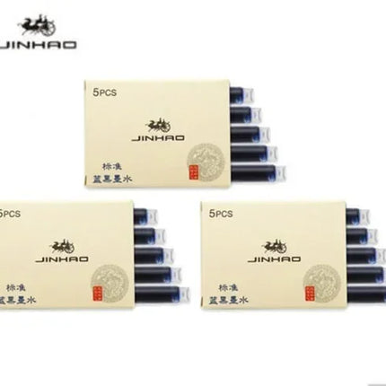 Jinhao 5/10/15 pcs Color Ink Cartridge Refill Fountain Pen Office School Student Stationery Ink Supplies Fountain Pen Ink