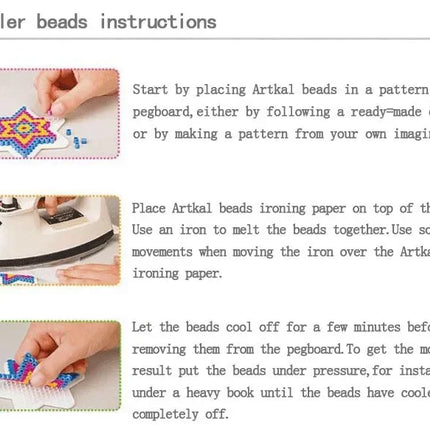 500pcs 5mm Hama Beads Perler Fuse Iron Beads GREAT KID FUN.Diy Intelligence Educational Toys Puzzles