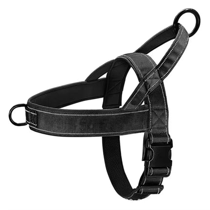 New Tactical Anti-Pull Dog Harness - 1000D Nylon Adjustable for Large Dogs, Outdoor Training Vest with Handle & Reflective