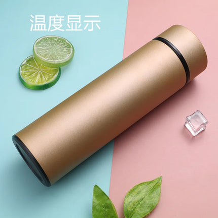 500ML Intelligent Insulated Mug Thermos Flask Tea Water Separation Stainless Steel Vacuum Kettle Coffee Mug Thermos Mug