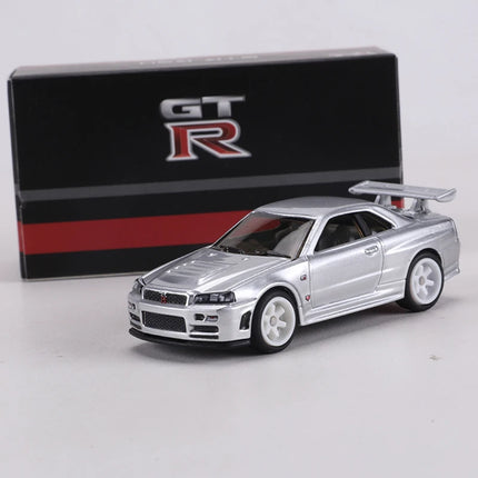 ZZC MODEL 1:64 GTR R34 Die-cast Alloy Car Model Toys Can Open The Hood