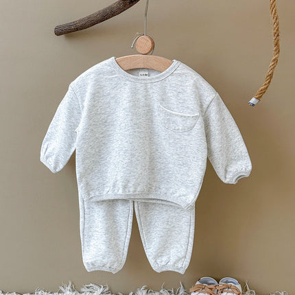 INS Kids Boys New York Sweatshirt & Jogger Pants Set 2025Autumn New Baby Girls Clothes Toddler Hoodie and Pants 2 Pcs Outfit