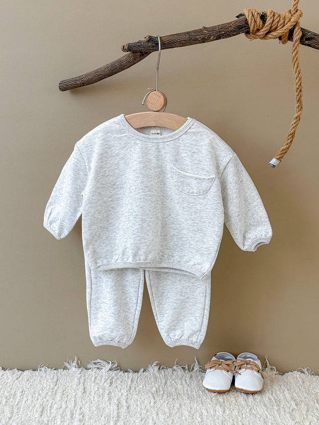 INS Kids Boys New York Sweatshirt & Jogger Pants Set 2025Autumn New Baby Girls Clothes Toddler Hoodie and Pants 2 Pcs Outfit