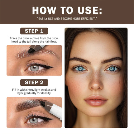 Waterproof Hairline & Root Concealer Pen – Instant Grey Coverage with Easy Blend Powder Stick for Normal Hair