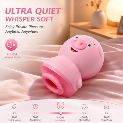Piggy Style Clitoris Sucking Vibrator for Women Tongue Licking G Spot Massager Adult Pleasure Toy Vacuum Stimulator Sex Toy