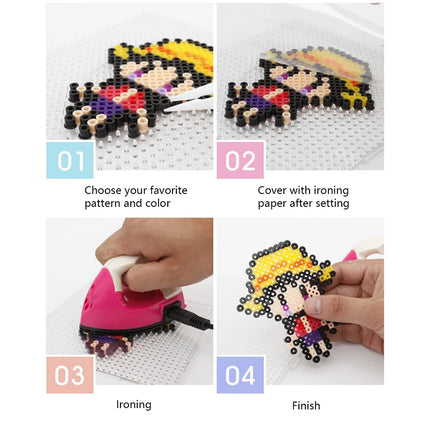 2000 pcs/Bag 2.6mm Hama Beads Puzzle Perlen Iron Beads Diy Perler Fuse Bead Intelligence Educational Toys