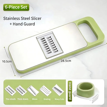 Hot Multifunctional Vegetable Cutter Mandoline Slicer 5 Blades Food Chopper Stainless Steel Grater for Potato Carrot Cucumber