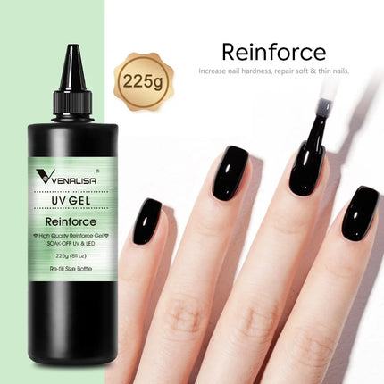 30/60ml VENALISA Diamond Long Wear Top Coat Big Volume Refillment Ultra Glossy Non Wipe Anti Yellowing No Burning Extension Gel