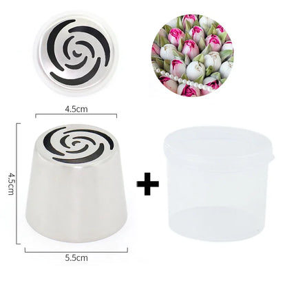 Extra Large Russian Piping Tip-Giant 3D Flower Nozzle for Dramatic Cake Designs Create Massive Buttercream Flowers in 1 Squeeze