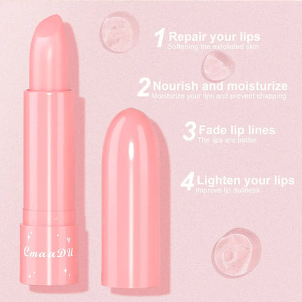 Fruit Color Changing Cherry Red Jelly Lipstick Moisturizing Temperature Change Peach Lip Blam Korean Makeup for Women Lips Care
