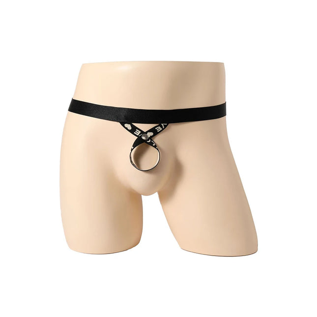 Sexy Men's Thongs Low Rise Super Mini Panties Men's Backless G-String Elasticity Belt High Cut Bikini Underwear Erotic Lingerie