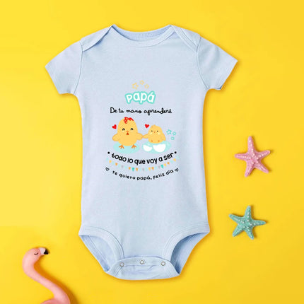 I Love You Dad Print Infant Romper Baby Boy Girl Short Sleeve Bodysuit Top Newborn Summer Clothes Father‘s Day Baby Clothing