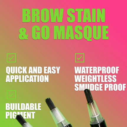 Rotating Liquid Eyebrow Dye Tint Brush Pencil Long lasting Coloring Lasts 2 Weeks Waterproof Makeup Eyebrow Cream Stencil Kit