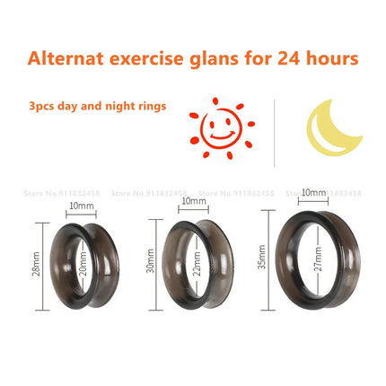 Reusable Foreskin Correction Ring Cock Ring Foreskin Repair Ring Penis Delay Ejaculation Sex Toys for Men Glans Rings