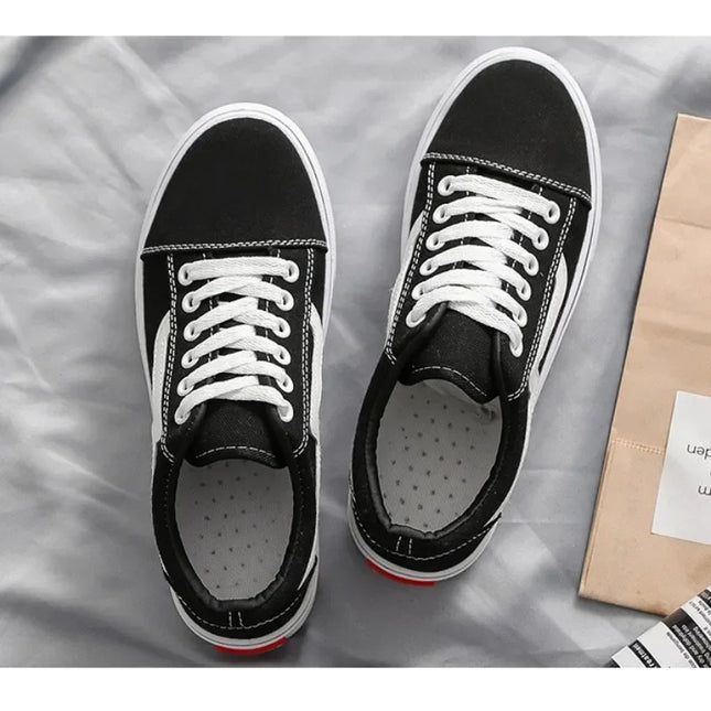 Women Outdoor Breathable Skateboarding Canvas Walking trainers Youth Students Flat Jogging Sneakers Low Upper White Shoes Tennis