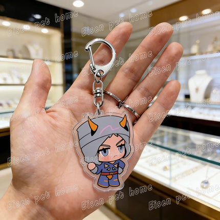 Cartoon Anime Chibi Keychain Accessories Bag Charms Keyrings Jewelry Fans Freinds Game Lovers Gifts