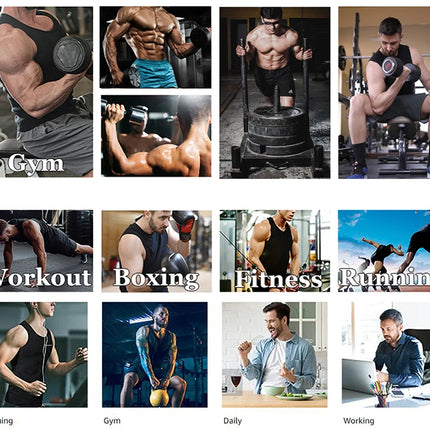 Hot Slimming Sauna Sweat Vest for Men Heat Trapping Pullover Sweat Enhancing Vest Workout Body Shaper Reduce Weight Tank Tops