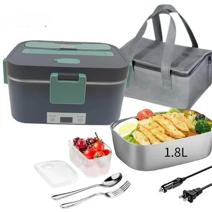Electric Lunch Box Food Warmer 1.8L Camping Bento Picnic Portable Food Warmer Car/Truck/Home Car Electric Lunch Box