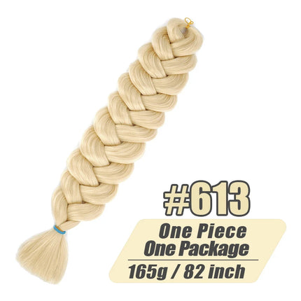 82 Inch XP Crochet Jumbo Braiding Hair Long Kanekalon Synthetic Braids Crochet Hair Extensions Pre Stretched  For Black Women