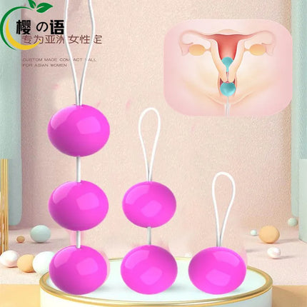 Smooth Kegel Ball Chinese Vagina Balls For Women Adult Sex Toys Vaginal Contracting Dumbbell Centrifugal Anal Beads Stimulator