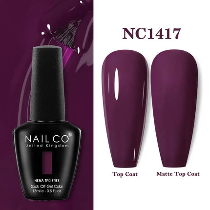 NAILCO 15ml Red Color Series Gel Varnish Coffee Gel Nail Polish Maximalism Reddish Gellak Design Brown Lacquer Nail Art Manicure