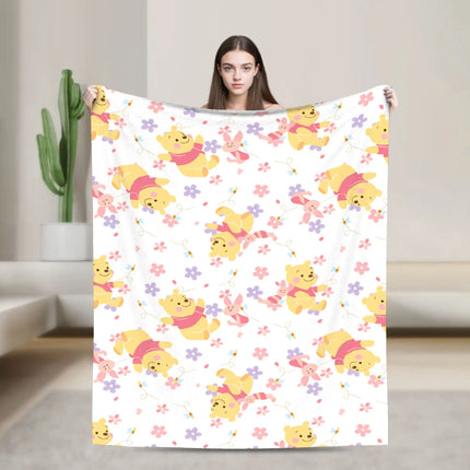 W-Winnies the P-Pooh Blanket Quality Comfortable  Throw Blanket Spring Travel Car Sofa Home Novelty Bedspread