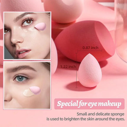 10pcs/set Makeup Sponge Set Mini Finger Puff Triangle Powder Puff Soft Beauty Egg Foundation Cream Concealer Make up Beauty Tool