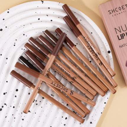 Matte Lip Linen Set, Natural Nude Lipstick Kit, Long-Lasting Waterproof, Valentine's Day Gift for Women & Girls, 1, 3, 4, 12Pcs