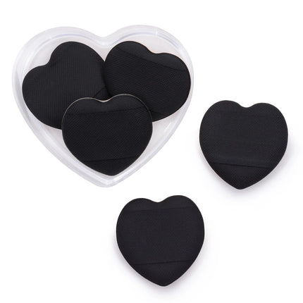 5/10pcs Heart Finger Puff  Mini Makeup Sponge Small Air Cushion Powder Sponge Case Face Concealer BB Cream Cosmetic Puff Beauty