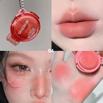 1pcs Lip Cheek Cream Blush Multi Purpose Blusher Natural Nude Makeup Waterproof Long Lasting Matte Finish Beauty Daily Look