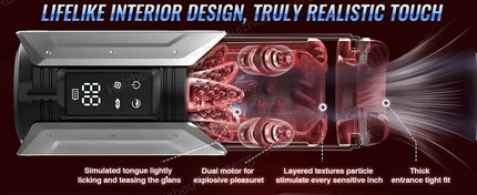 Automatic Male Masturbator Penis Pump Sucking Vibrating Thrusting Rotating 100% Waterproof Blowjob Adult Sex Toy Stroker For Men