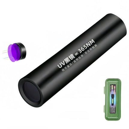 2 In 1 Ultraviolet Flashlight Purple White Dual Light Zoomable Torch Built in Battery Recharge Scorpion Hunting UV Flashlights