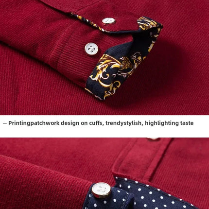 Winter Corduroy Warmshirt Men's Fleece-Lined Thickened Integrated Velvet Business Casual Versatile Shirt For Dad