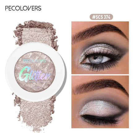 Monochrome Highlights Eye Shadow Mud Mashed Potato Bright Mirror Crystal White Pearl Light Glitter Eyeshadow Palette