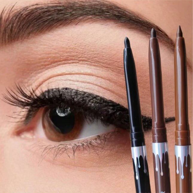 Waterproof Eyeliner Pen Brown Lying Silkworm Pen Soft Easy Wear Quick Dry Smooth Eye Liner Long Last Lower Eyelash Pen Makeup