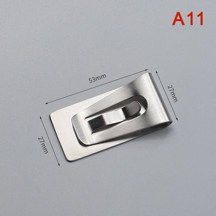 High Quality Stainless Steel Metal Money Clip Fashion Simple Silver Dollar Cash Clamp Holder Bill Clamp for Men Women