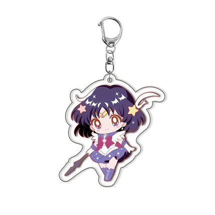 Sailor Moon Acrylic Keychain Usagi Tsukino Chibiusa Anime Cute Charm Pendant Cosplay Gift Collection Kawaii Accessory for Girls