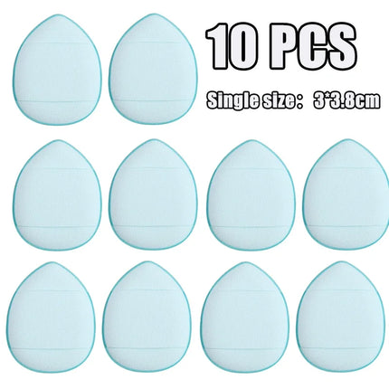150pcs Mini Finger Puff Foundation Small Air Cushion Powder Sponge Face Concealer BB CC Cream Cosmetic Applicator Makeup Tools